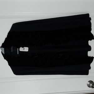 Womens Casual Express Velvet trim Cardigan